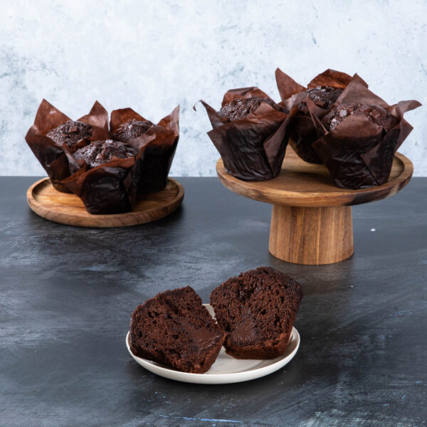Triple Chocolate Tulip Muffin